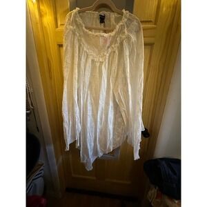 PrettyLittleThing White Eyelet Maxi Skirt Cotton CNH8714/42/58 US 6